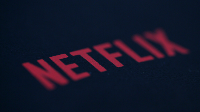 An illustration photo shows the logo of Netflix the American provider of on-demand Internet streaming media in Paris